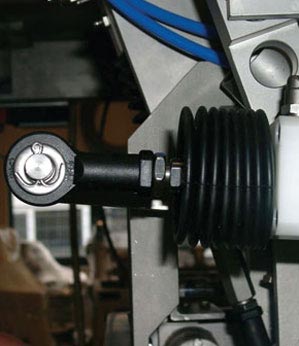 Close up of rod end