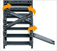 snap open cable carriers