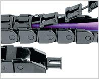 Zipper chain cable carrier