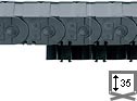 fully enclosed cable carrier