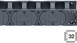 low noise cable carriers
