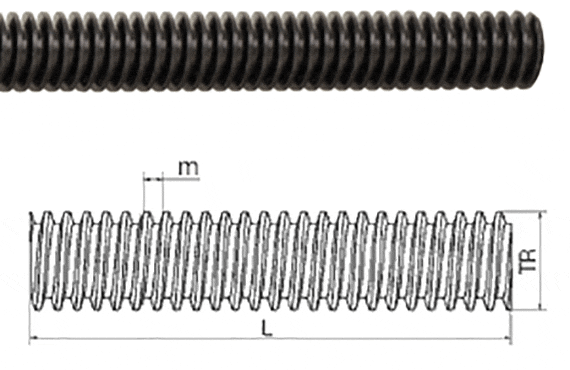 trapezoidal lead screws made from aluminum