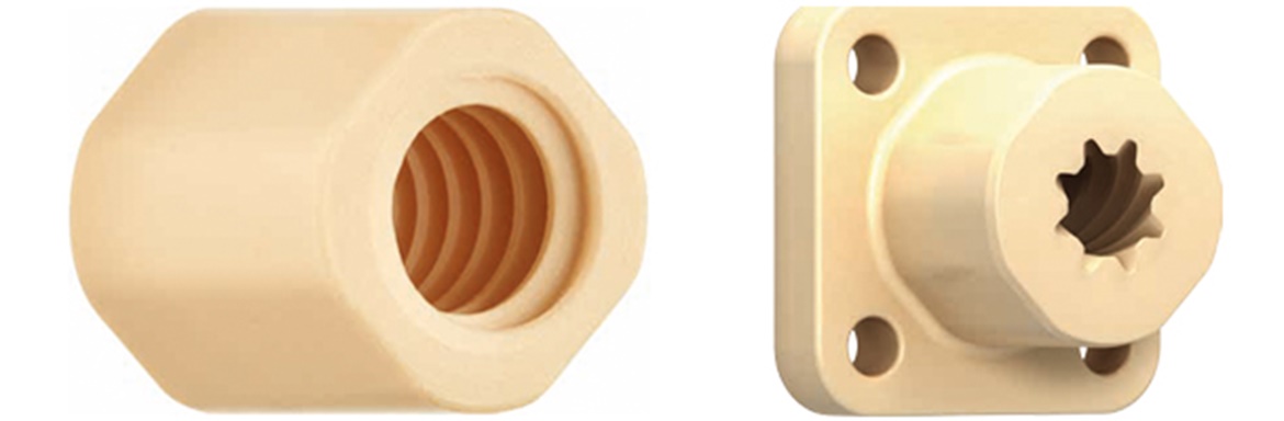 Injection molded nuts