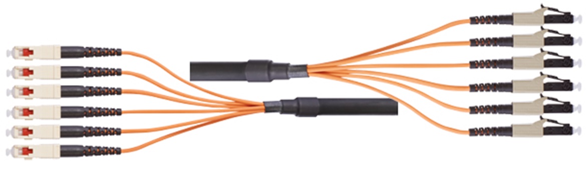Harnessed fibre optic cables
