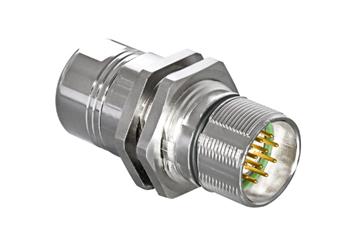 Speedtec connector, series A, M23 coupling with central attachment