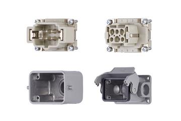 Harting connector set, pin and socket design