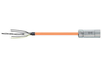 readycable® motor cable in accordance with Allen Bradley 2090-CPWM7DF-08AFxx, basic cable PUR 10 x d