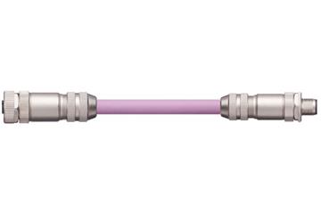 Harnessed Profibus Cables, PVC, connector A: Phoenix Contact M12, 5 poles, socket, straight, connector B: Phoenix Contact M12, 5 poles, pin, straight