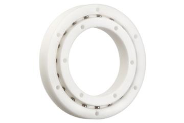 xiros® slewing ring ball bearings, xirodur B180, xirodur cage, stainless steel balls, mm