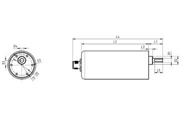 Drylin E Dc Motor With Spur Gear And Protective Housing