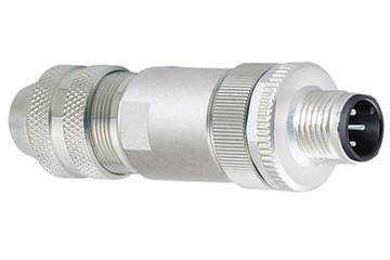 Binder M12-A cable connector, 4.0-6.0mm, shielded, 99 1429 812 04, screw terminal, IP67, UL