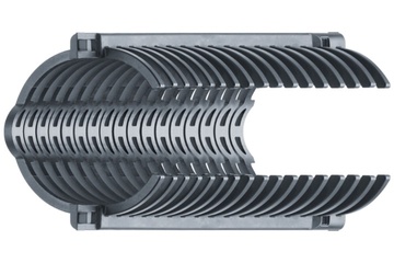 e-rib set | Strengthens corrugated tubes in CNC milling machines | Nominal width: 36 mm