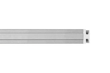 drylin® T Clear Anodized, No-Hole Standard Guide Rail, Clear Anodized
