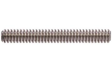 drylin® trapezoidal lead screw, left-hand thread, C15 1.0401 (1015 carbon) steel