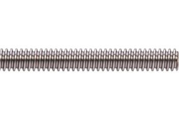 drylin® trapezoidal lead screw, left-hand thread, 1.4301 (304) stainless steel