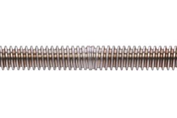 drylin® trapezoidal lead screw, reverse, C15 1.0401 (1015 carbon) steel
