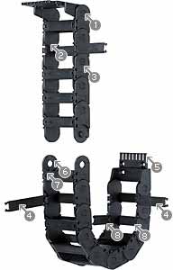 41 1/2" OR 3' 5 1/2" LENGTH IGUS 250.05.100 CABLE CARRIER ENERGY CHAIN 