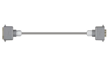 Han 6B Connector housing (pin) to Han 6B Connector housing (socket), Single locking lever on both sides, straight, PVC 7.5 x d