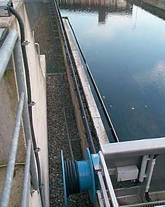Cable drum solution at sewage treatment plant