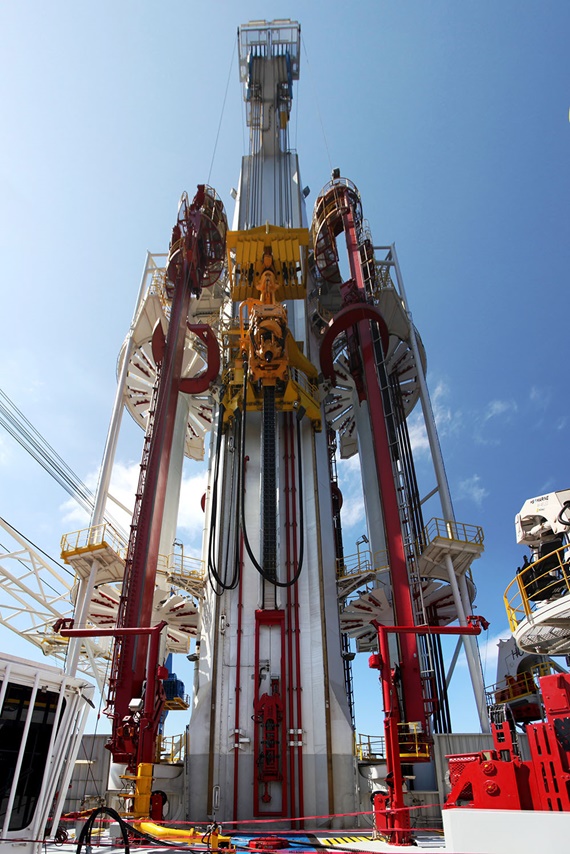 Vertical travel along the Multi Purpose Towers, offshore work