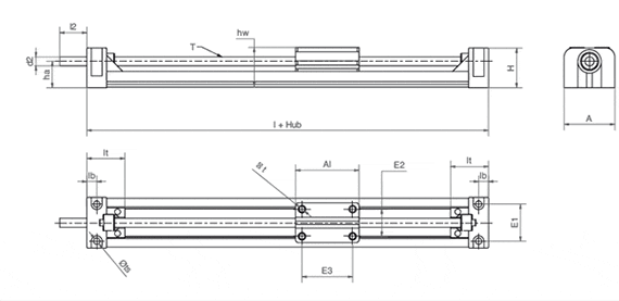 Miniature linear system drawing