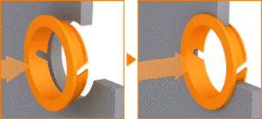 Assembly of an iglidur clip bearing