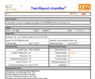 Chainflex Test 4009 report