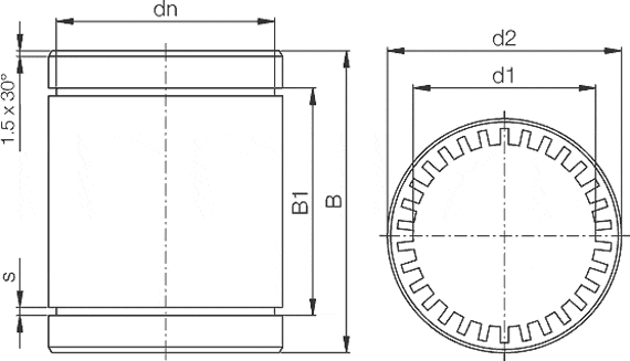 Igus RJI-01-06 DryLin R Liner Plain Bearing 3/8 ID 