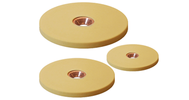 Plastic sliding plates for high loads, round