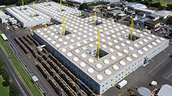 Current view of the flexible igus® factory, Cologne, Germany
