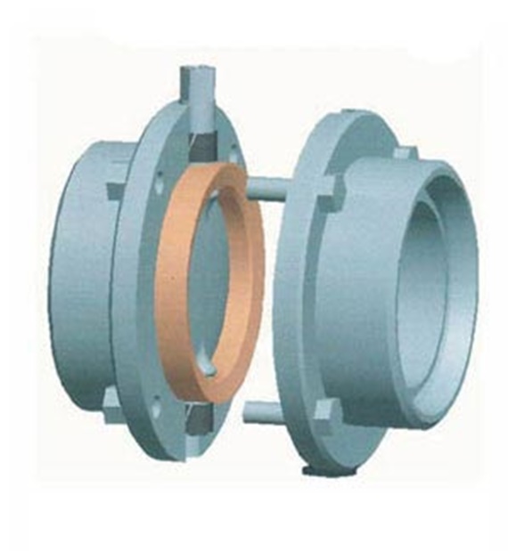 plain bearing mount in disc valve