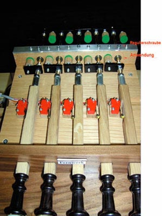 plastic bearings in organ making