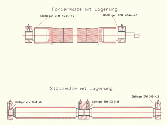 line drawing of Autosplit D3 splitting machine with plastic bushings