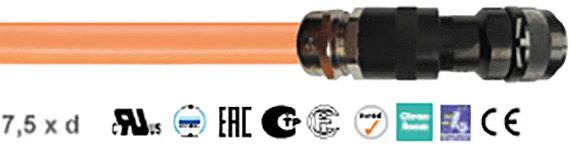 chainflex® PUR power cable Mitsubishi