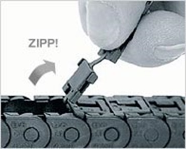 Zipper e-chain
