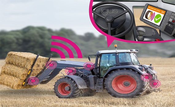 Smart bearings in agricultural machinery