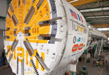 cable carrier on tunnel boring machine