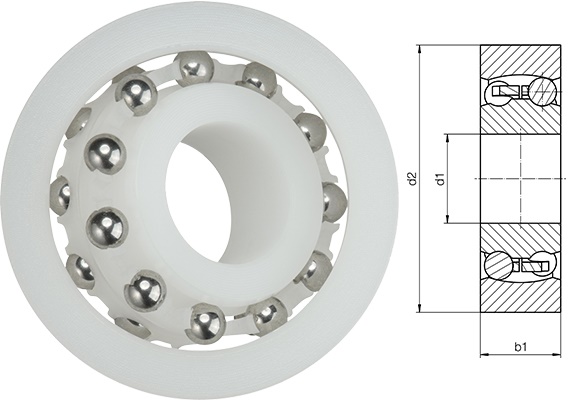 xiros® self-aligning ball bearing