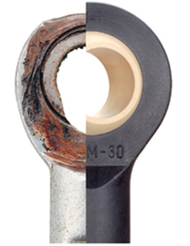 Steel plastic rod end bearing